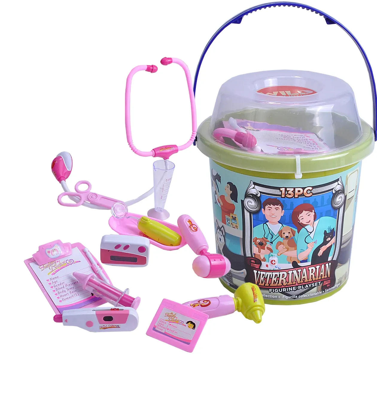 Wild Republic Adventure Bucket Set - Vet Animals New