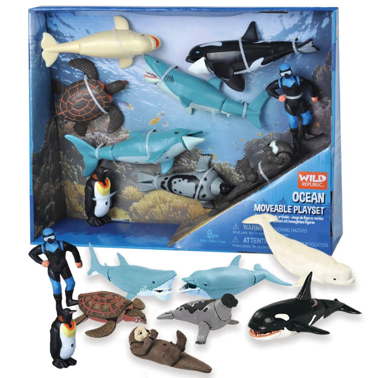 Wild Republic Aquatic Moveable Set - 11" Clearance