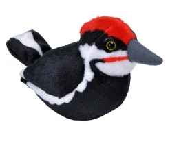 Wild Republic Audubon II Pileated Woodpecker Stuffed Animal with Sound - 5" Outlet