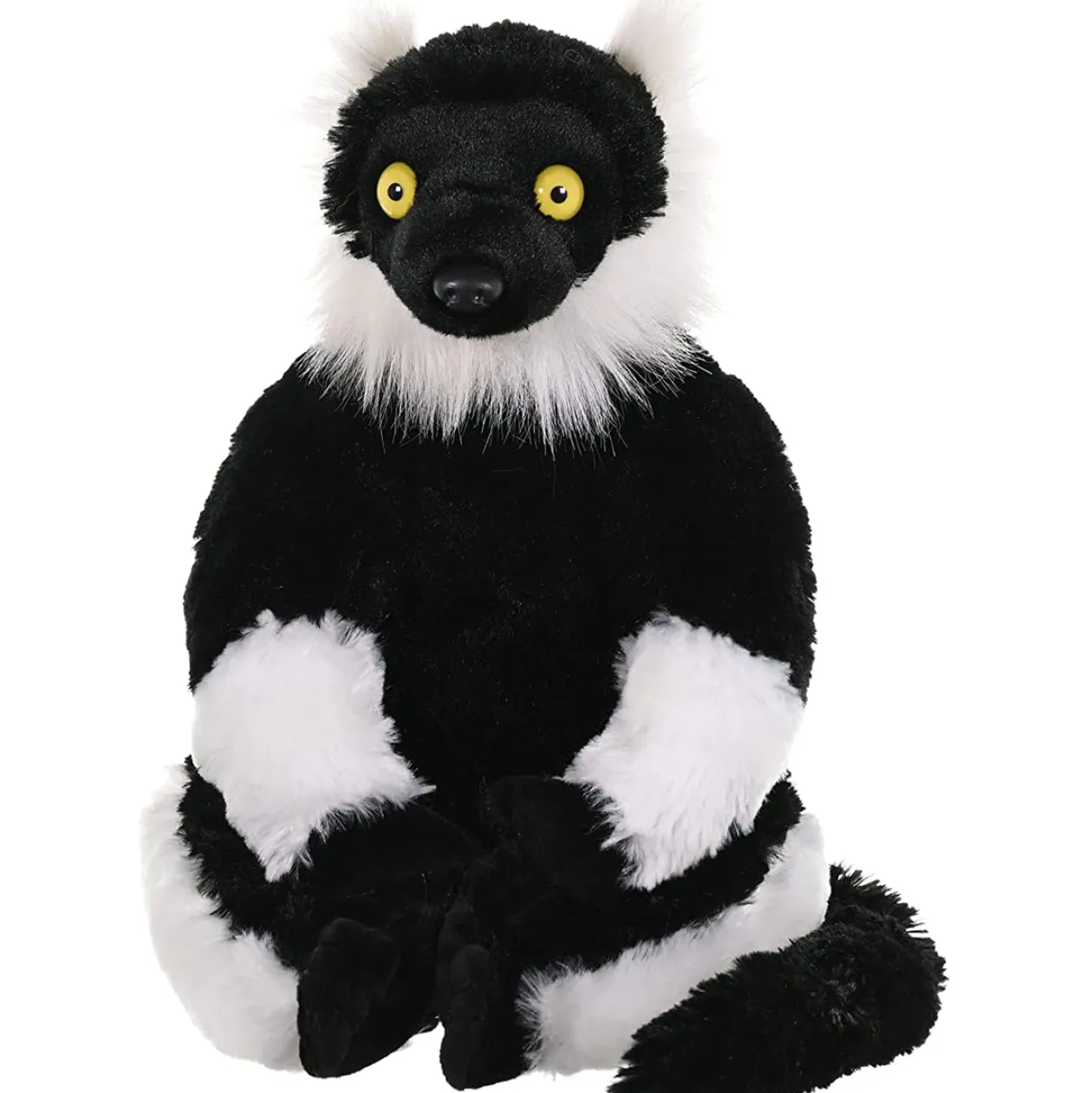 Wild Republic Black & White Lemur Stuffed Animal - 12" Fashion