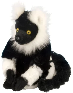Wild Republic Black & White Lemur Stuffed Animal - 8" Sale