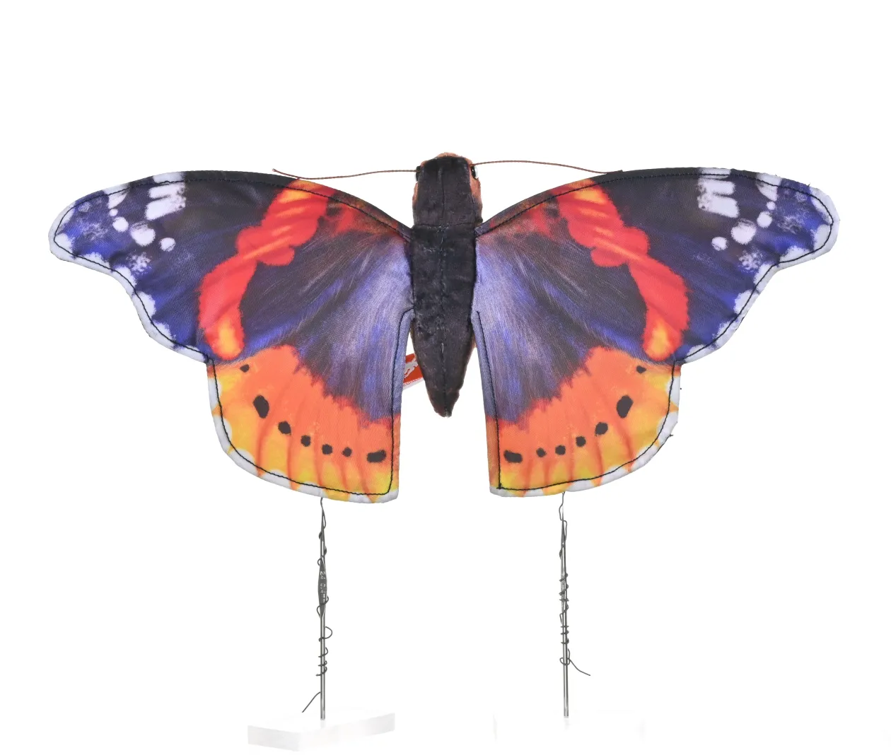 Wild Republic Butterflies Red Admiral Stuffed Animal - 7" Cheap