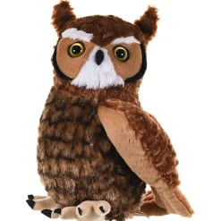 Wild Republic Great Horned Owl Stuffed Animal - 12" Online