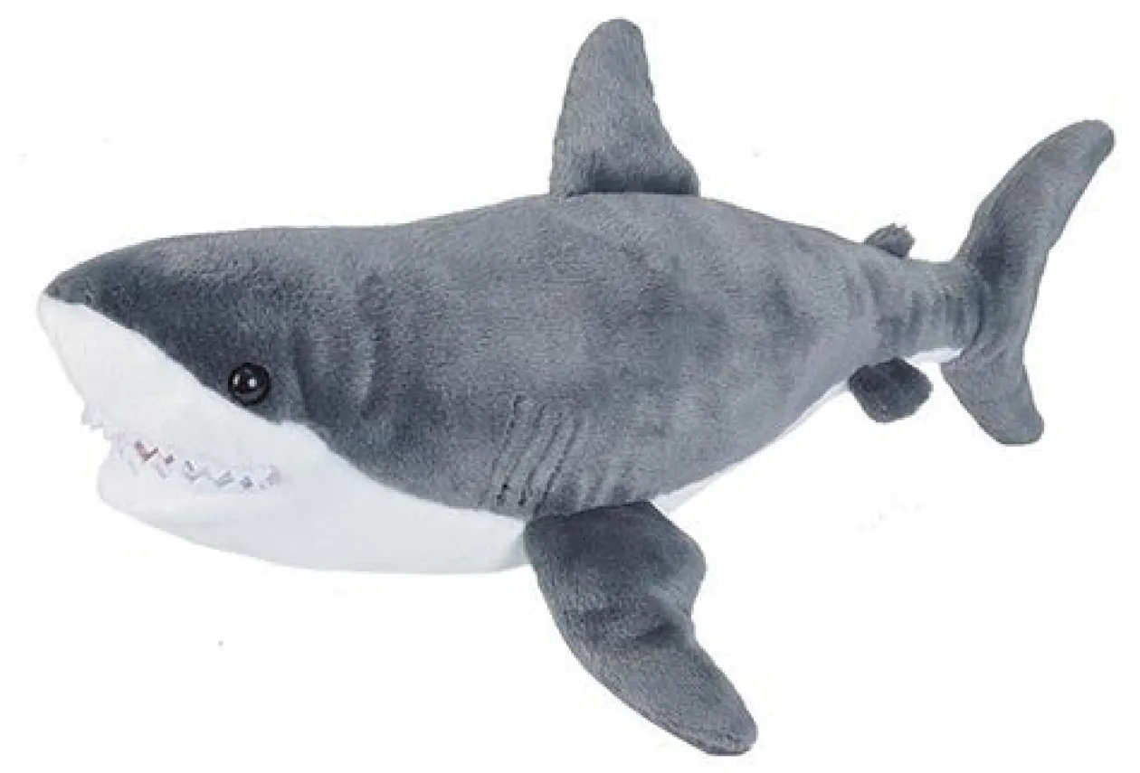 Wild Republic Great White Shark Stuffed Animal - 15" Flash Sale