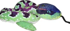 Wild Republic Green Purple SnakeStuffed Animal - 54" New