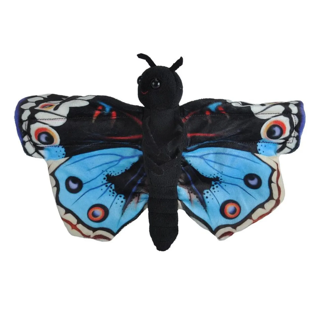 Wild Republic Huggers Blue Pansy Butterfly Stuffed Animal - 8" New