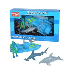 Wild Republic Junior Adventure Playset - Shark and Dolphin Discount