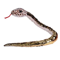 Wild Republic Leopard Sequin Snake Stuffed Animal - 54" Flash Sale