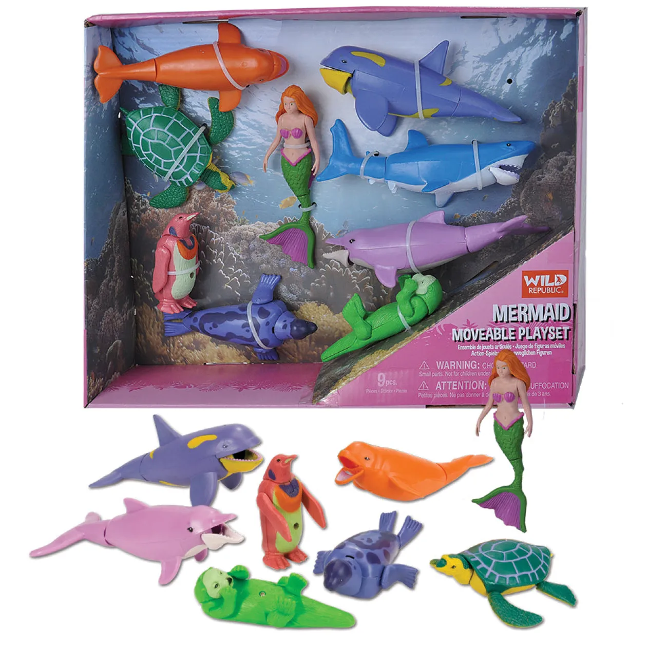 Wild Republic Mermaid Moveable Set - 11" Hot