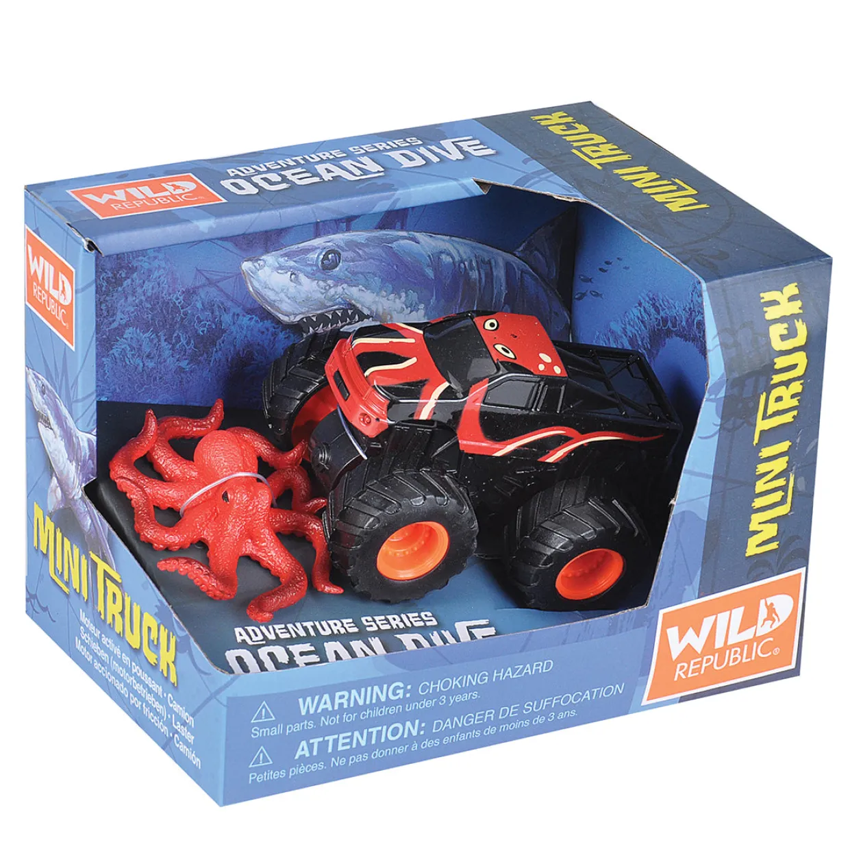 Wild Republic Mini Truck and Octopus Adventure Set Fashion