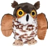 Wild Republic Pocketkins Eco Great Horned Owl Stuffed Animal - 5" New