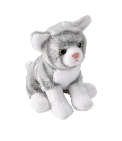 Wild Republic Pocketkins Eco Grey Tabby Cat Stuffed Animal - 5" Fashion