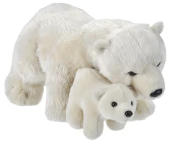 Wild Republic Polar Bear - Mom & Baby 12" New