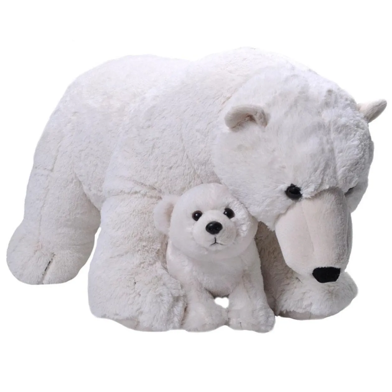 Wild Republic Polar Bear -Jumbo Mom & Baby 30" Clearance