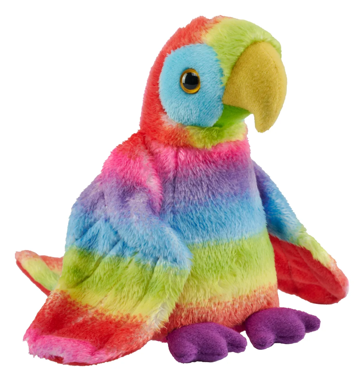 Wild Republic Rainbow Pocketkins Eco Macaw Stuffed Animal - 5" Cheap