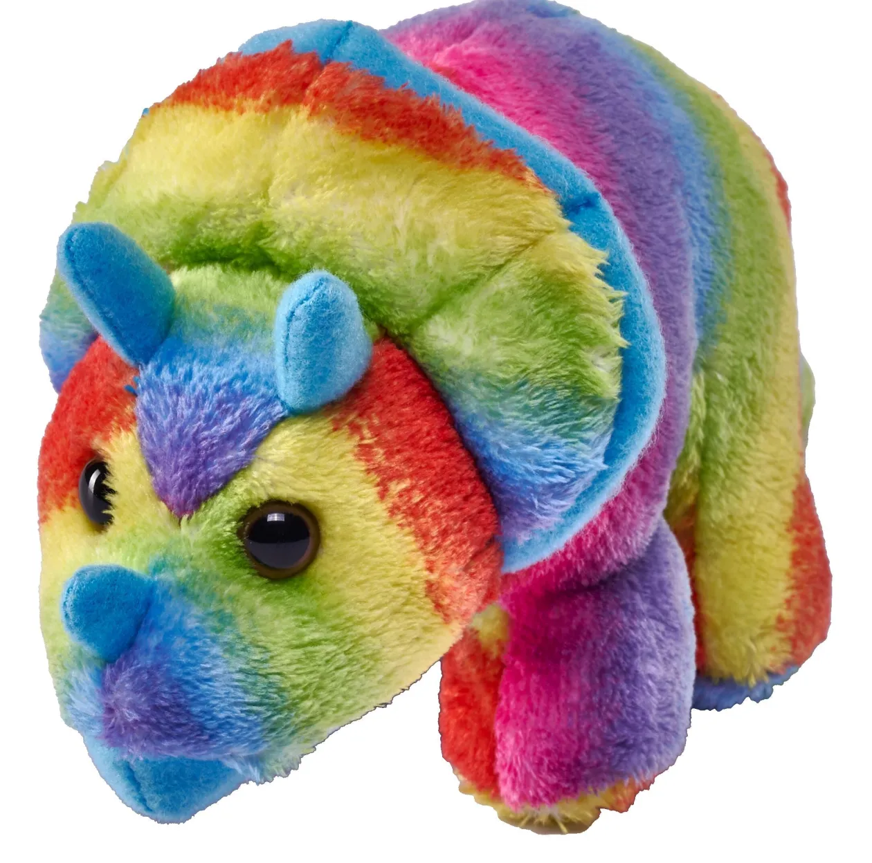 Wild Republic Rainbow Pocketkins Eco Triceratops Stuffed Animal - 5" Flash Sale