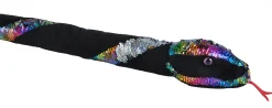 Wild Republic Rainbow Twist Sequin Snake Stuffed Animal - 54" Outlet