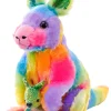 Wild Republic Rainbowkins Kangaroo Stuffed Animal - 12" New