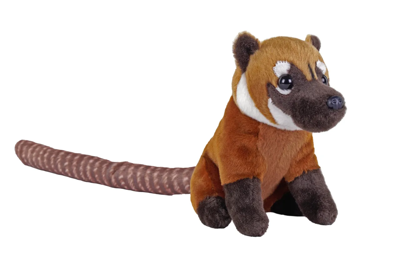 Wild Republic Rainforest Splendors Coati Stuffed Animal - 6" Fashion