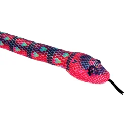 Wild Republic Red Green Snake Stuffed Animal - 54" New