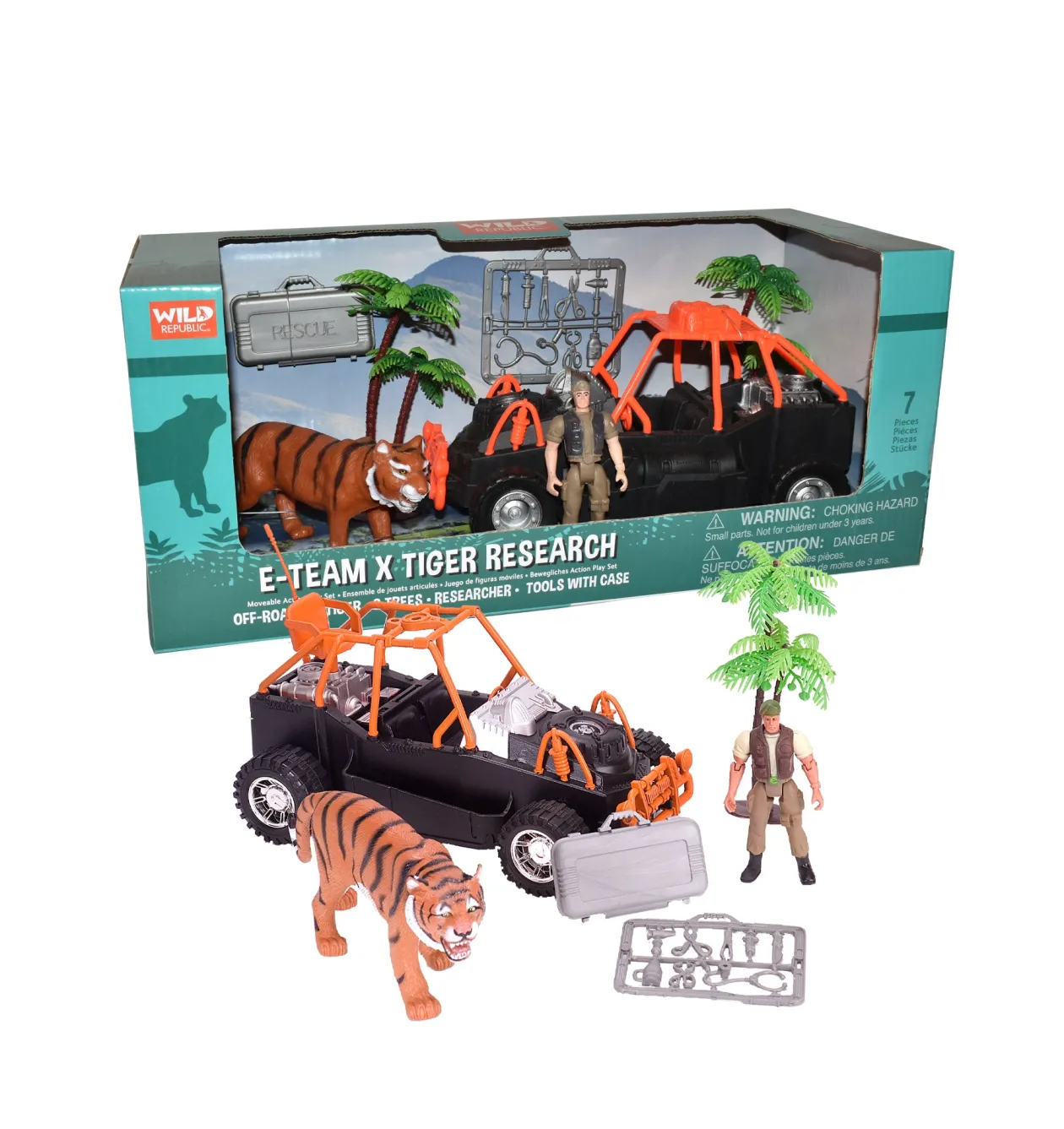 Wild Republic Tiger Rescue Play Set Fashion