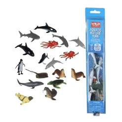 Wild Republic Tube of Aquatic Figurines with Playmat Outlet