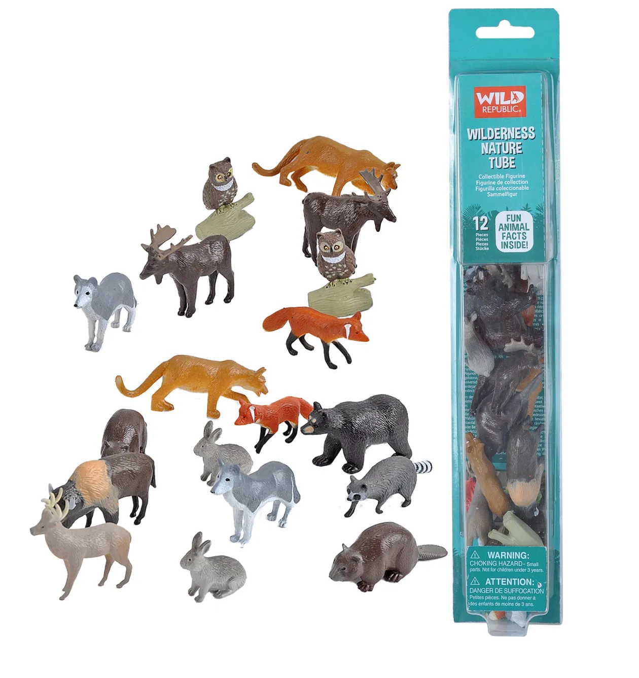 Wild Republic Tube of North American Figurines with Playmat Hot