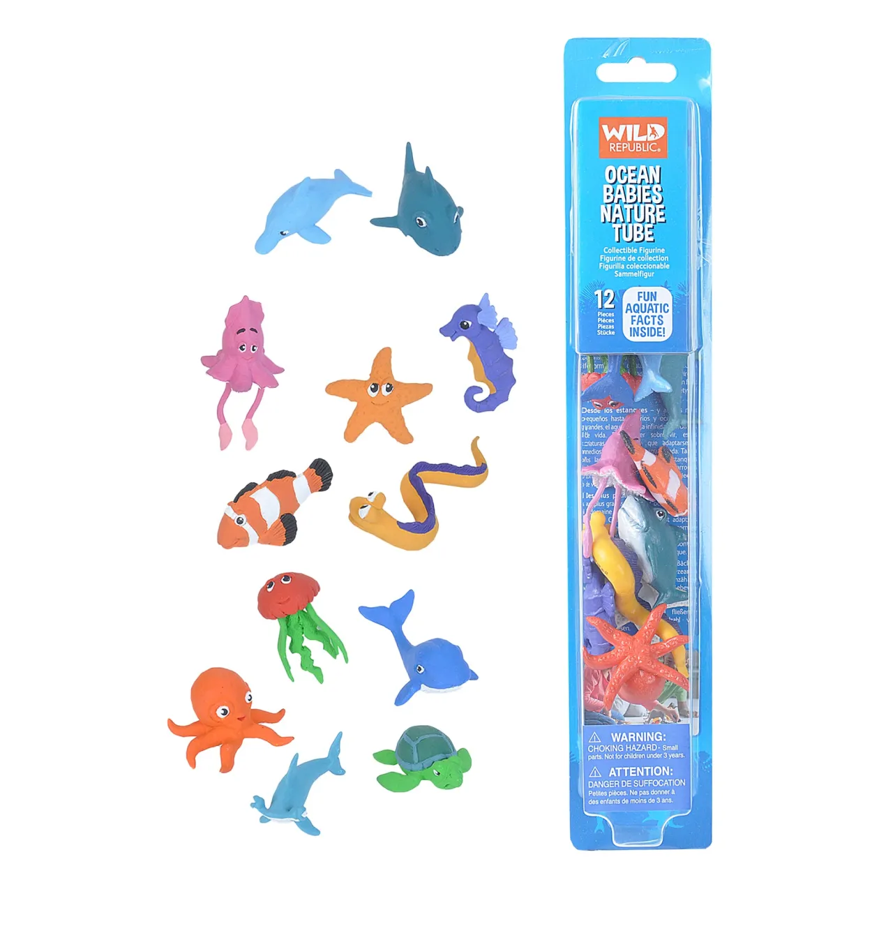 Wild Republic Tube of Ocean Babies Figurines Fashion