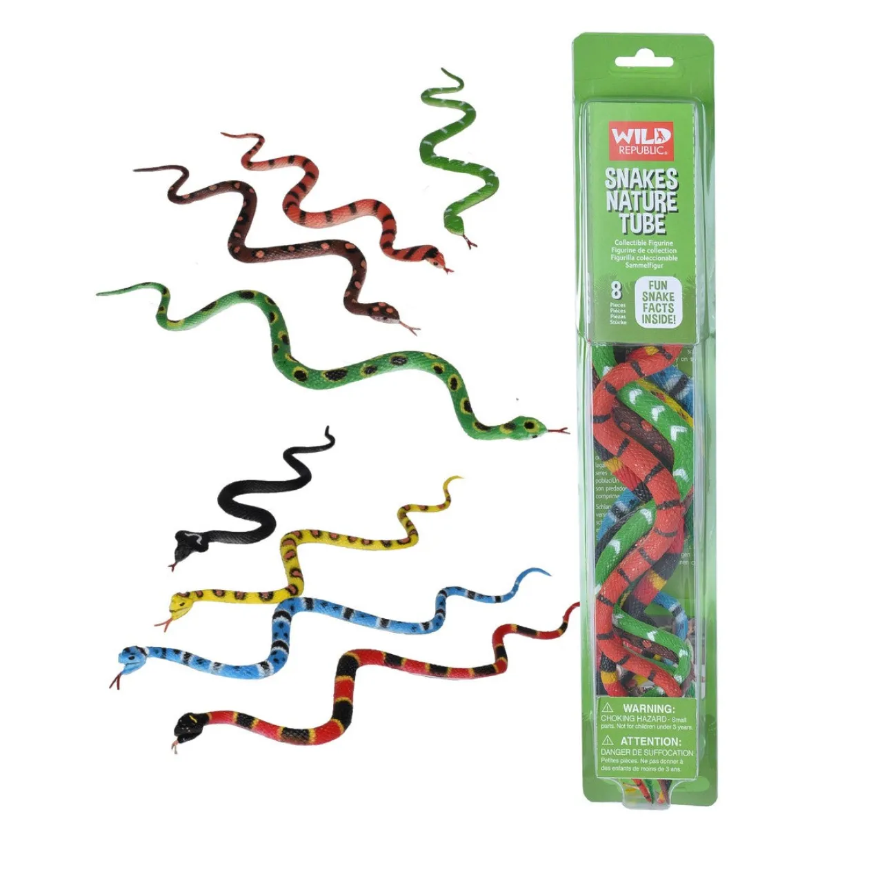 Wild Republic Tube of Snake Figurines with Playmat Best