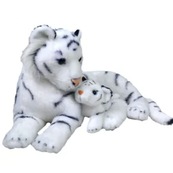 Wild Republic White Tiger Stuffed Animal - Mom And Baby 12" New