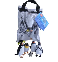 Wild Republic Zip Polybag of Penguin Figurines Clearance
