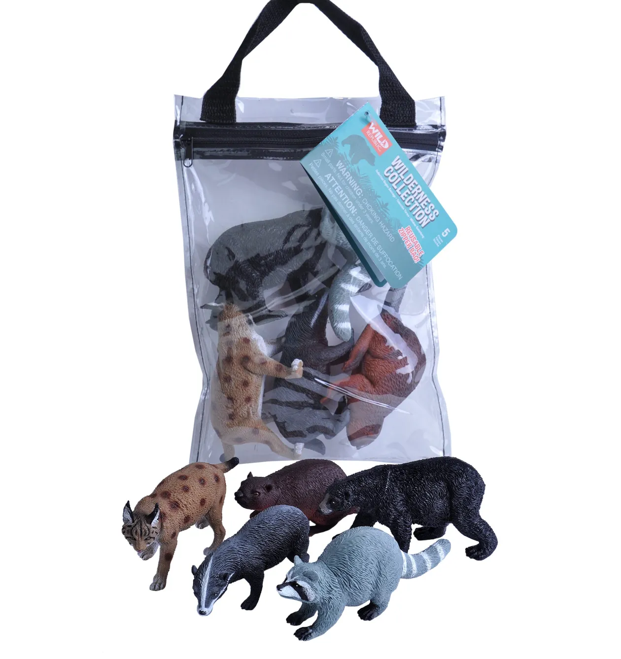 Wild Republic Zip Polybag of Wilderness Series 1 Figurines Flash Sale